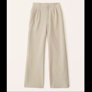 Abercrombie women tailored wide leg pants trousers